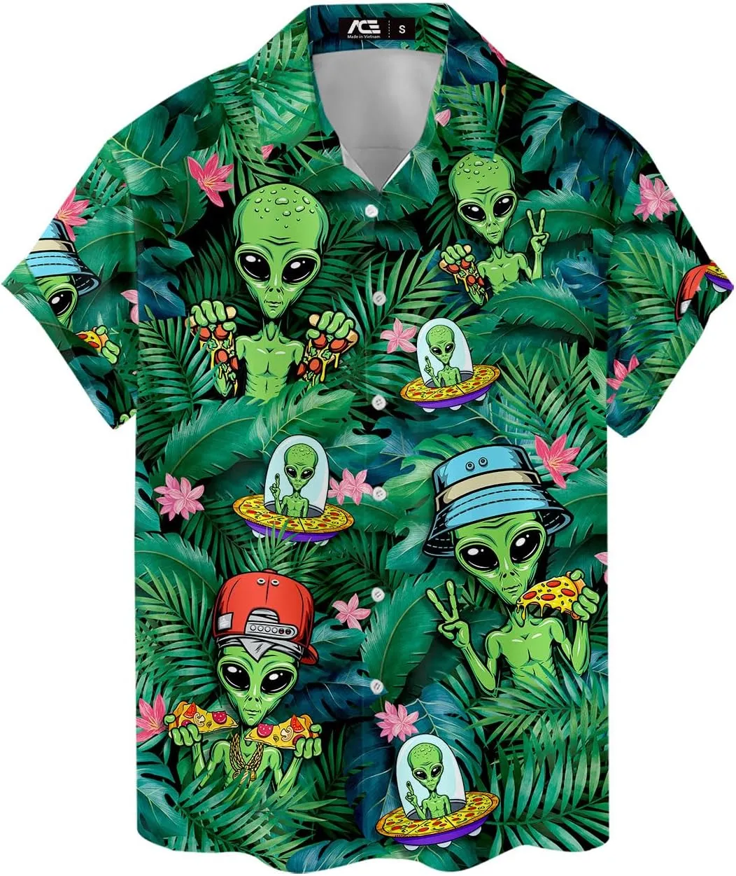 Funny Hawaiian Shirts for Men Palm Beach Shirts Tropical Vacation Shirts O3