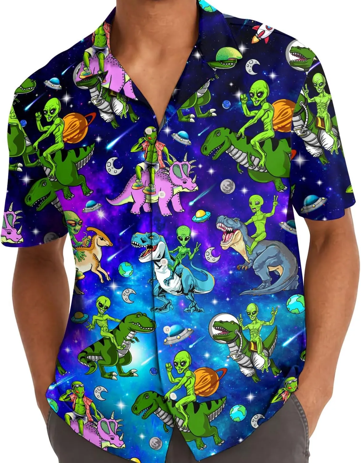 Funny Hawaiian Shirts for Men Palm Beach Shirts Tropical Vacation Shirts O3