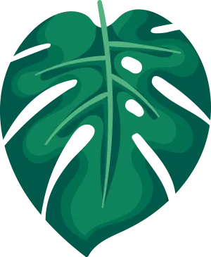 G Girls  Tropical Leaf 3 DTF (direct-to-film) Transfer