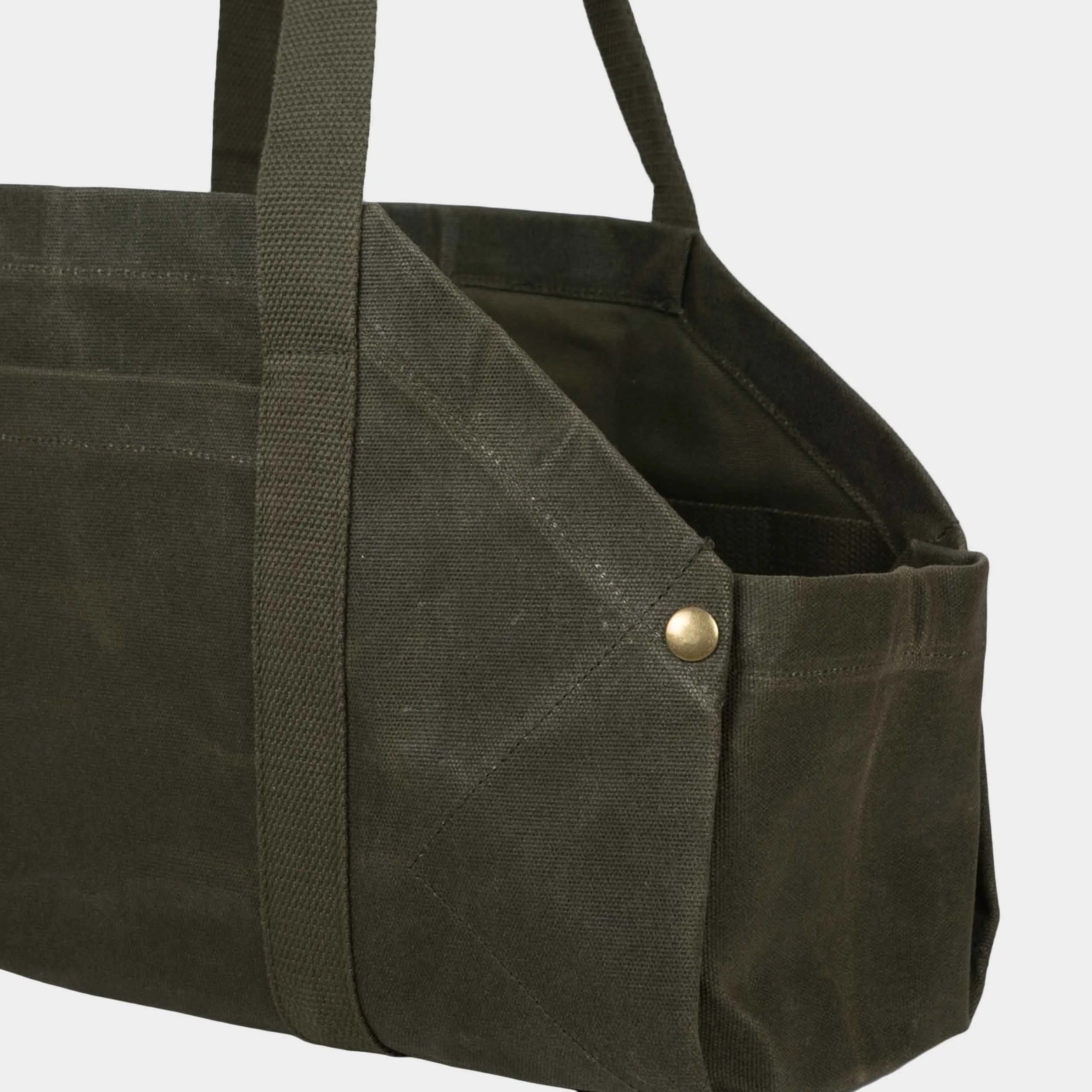 Gardenheir Waxed Canvas Origami Harvesting Trug/Tote in Olive
