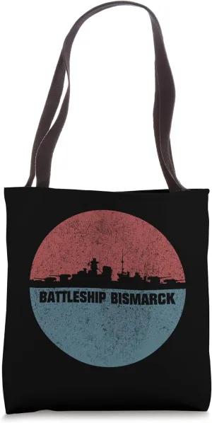 German Battleship Bismarck WW2 Ship Tote Bag