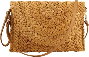 Gets Straw Clutches Beach Bag for Women Summer Crossbody Straw Bag with Strap