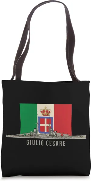 Giulio Cesare Italian WW1 Battleship Diagram Tote Bag