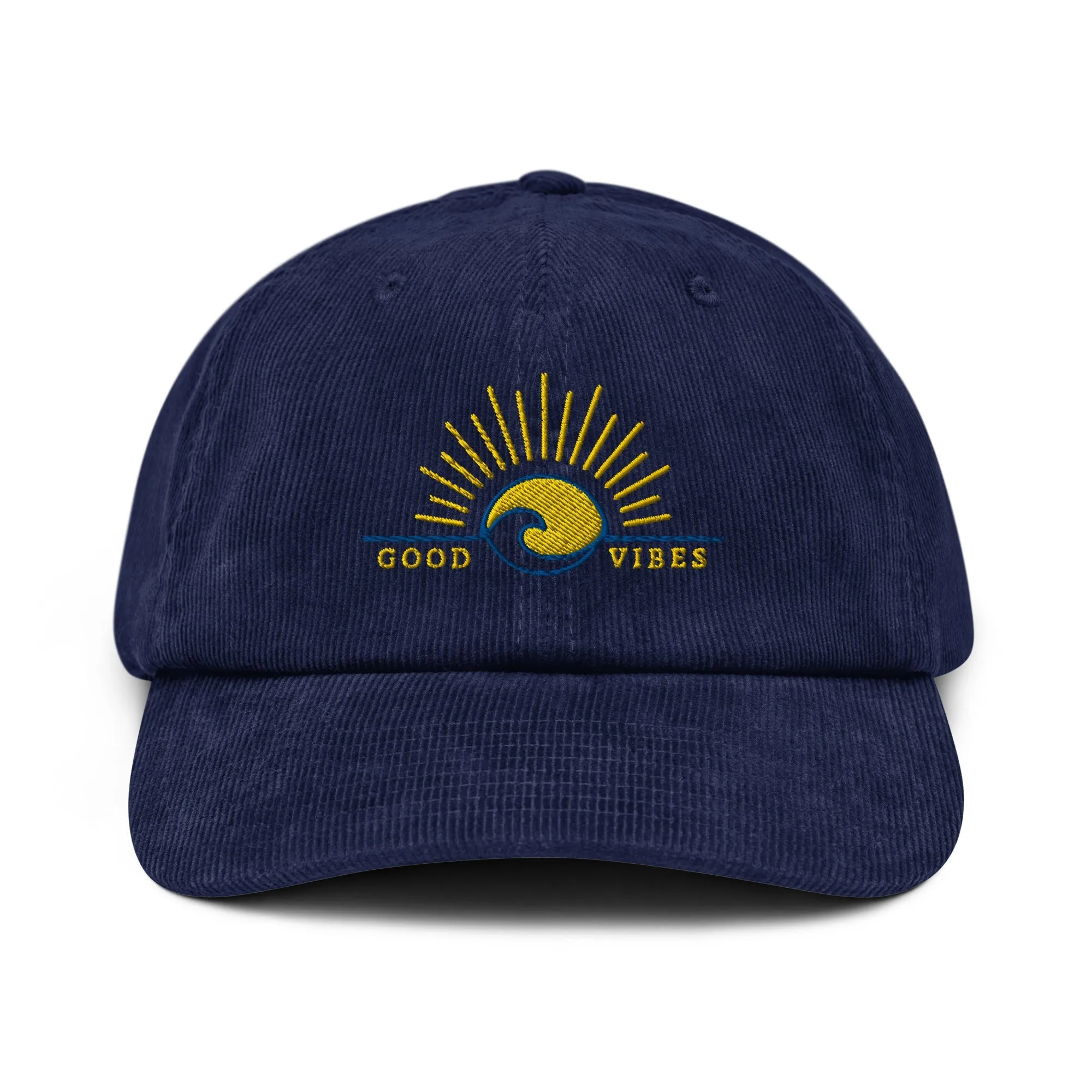 Good Vibe Sunrise Corduroy Hat by Tropical Seas Clothing
