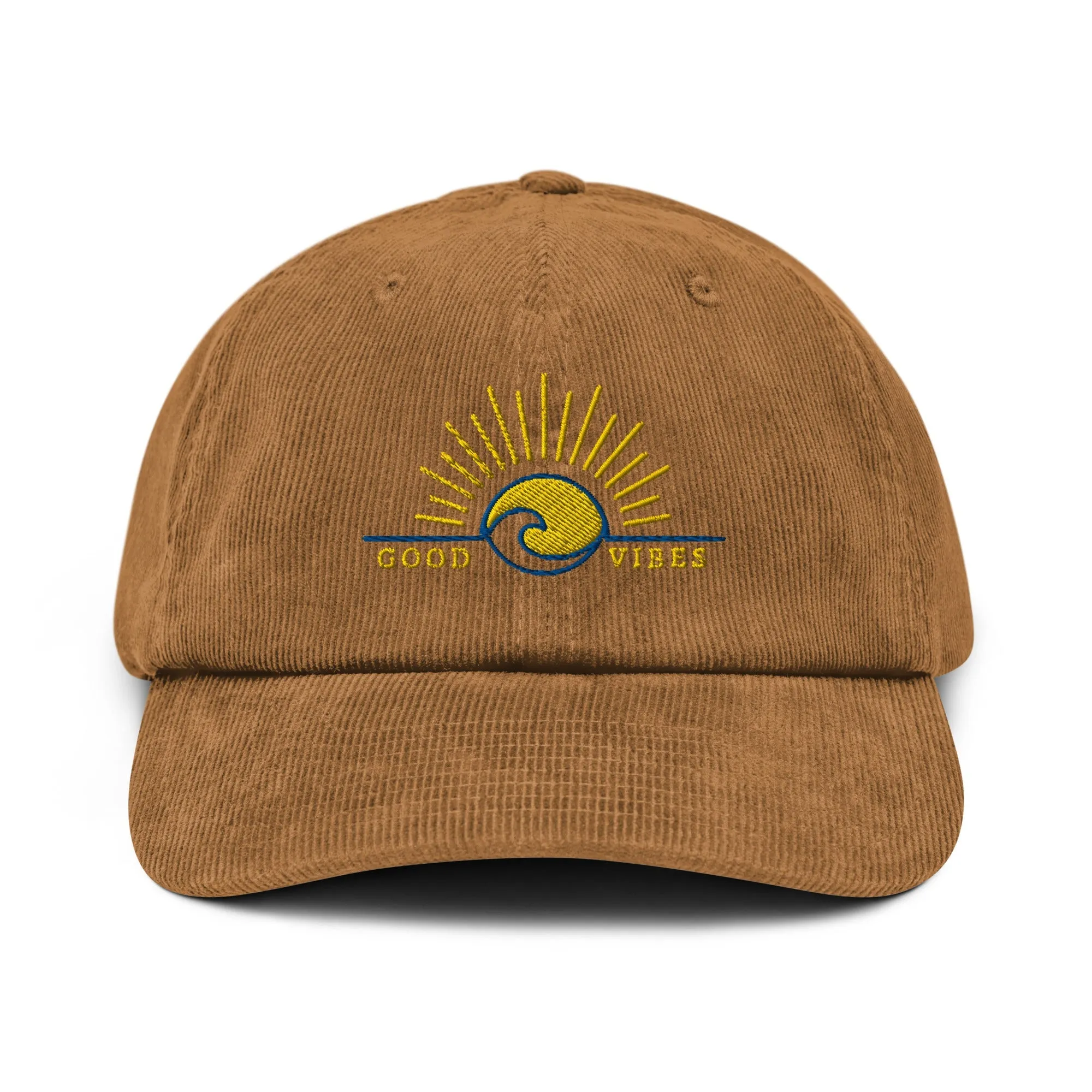 Good Vibe Sunrise Corduroy Hat by Tropical Seas Clothing