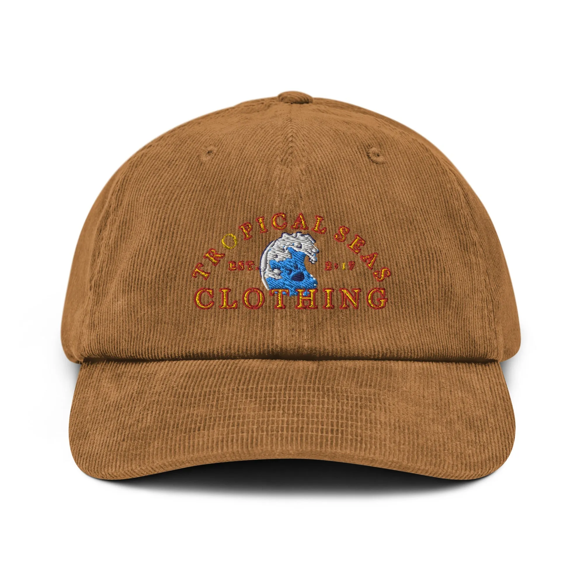 Good Vibe Wave Corduroy Hat by Tropical Seas Clothing