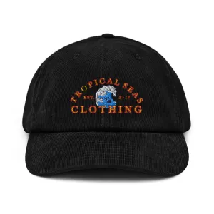 Good Vibe Wave Corduroy Hat by Tropical Seas Clothing