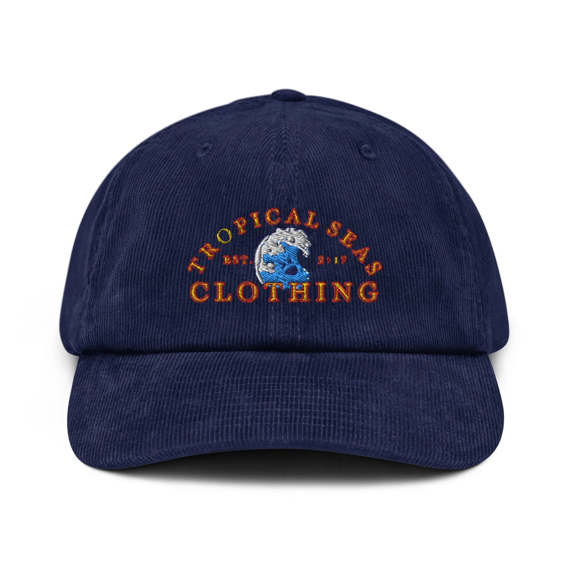 Good Vibe Wave Corduroy Hat by Tropical Seas Clothing