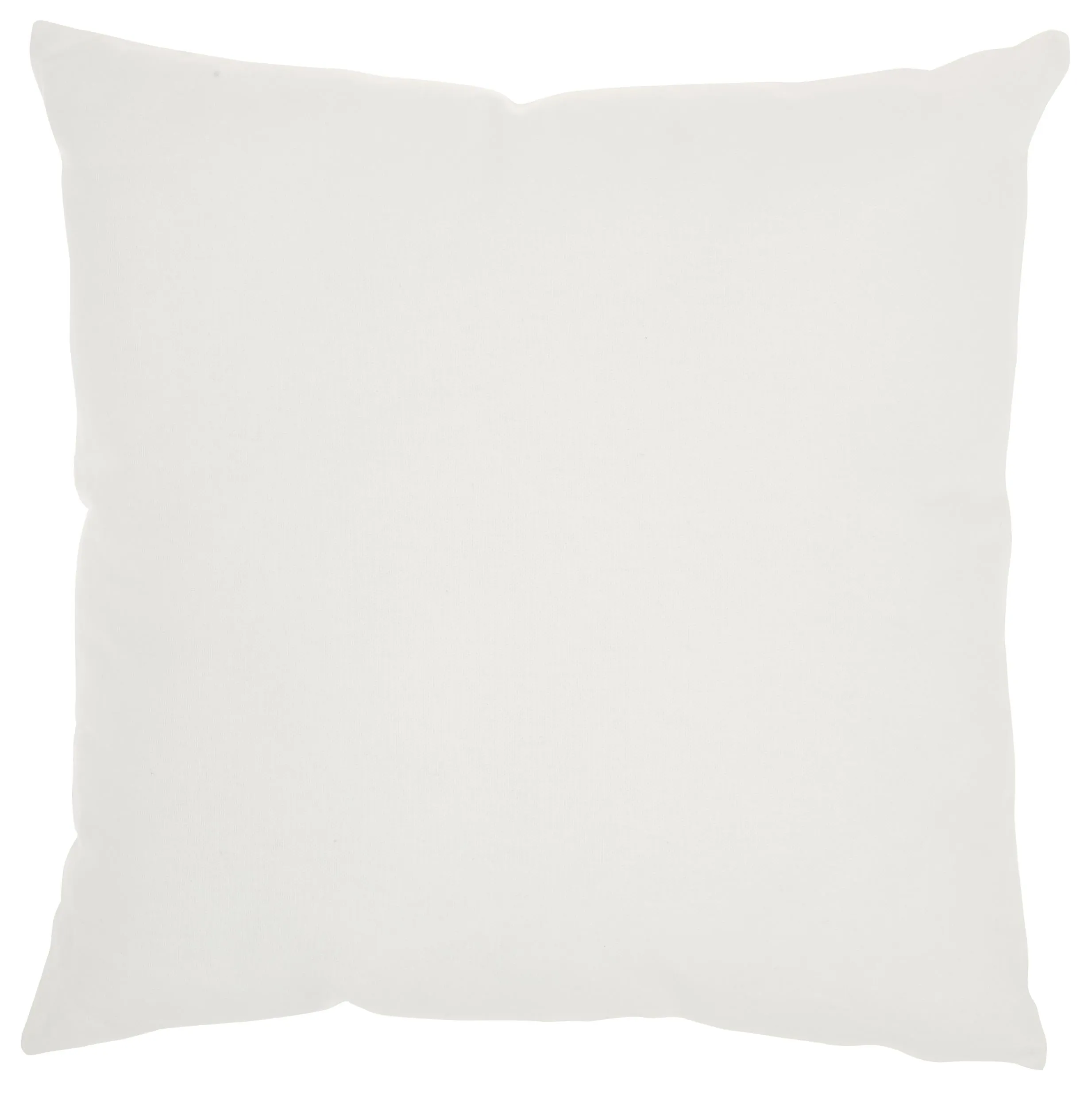Green and Ivory Tropical Leaves Throw Pillow 18"