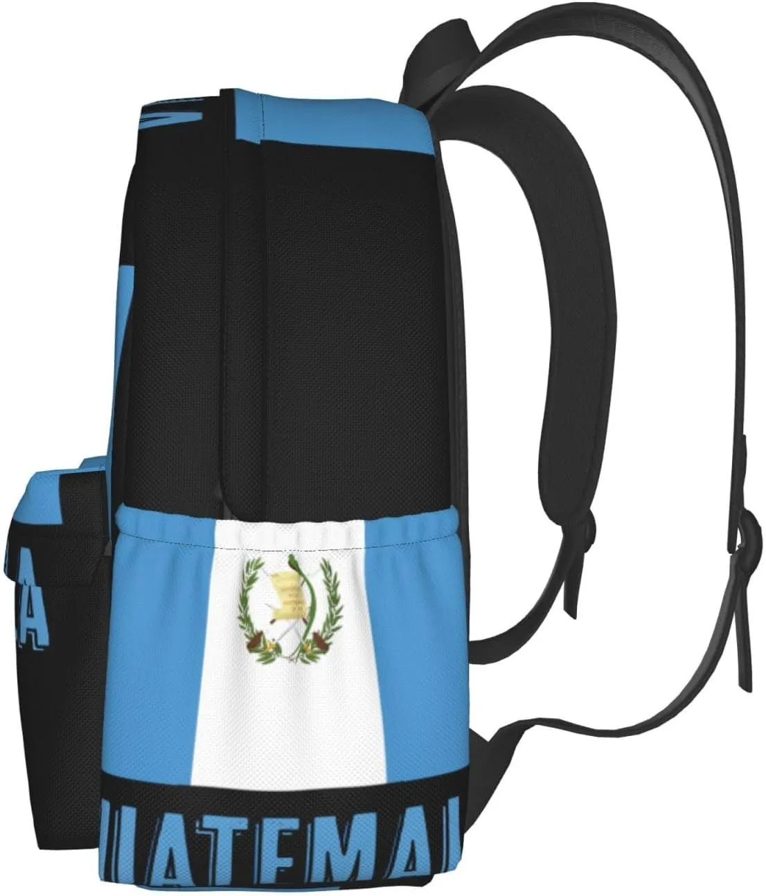 Guatemala Guatemalan Flag Casual Backpack Large Capacity Travel Backpacks Laptop Daypack Commuter Rucksack Adjustable Strap Sports Bags for Hiking Biking