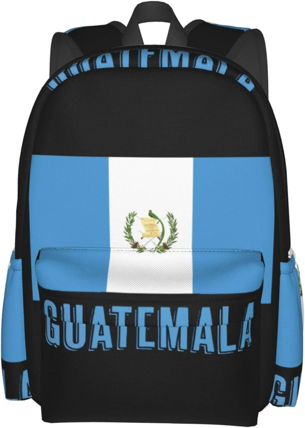 Guatemala Guatemalan Flag Casual Backpack Large Capacity Travel Backpacks Laptop Daypack Commuter Rucksack Adjustable Strap Sports Bags for Hiking Biking