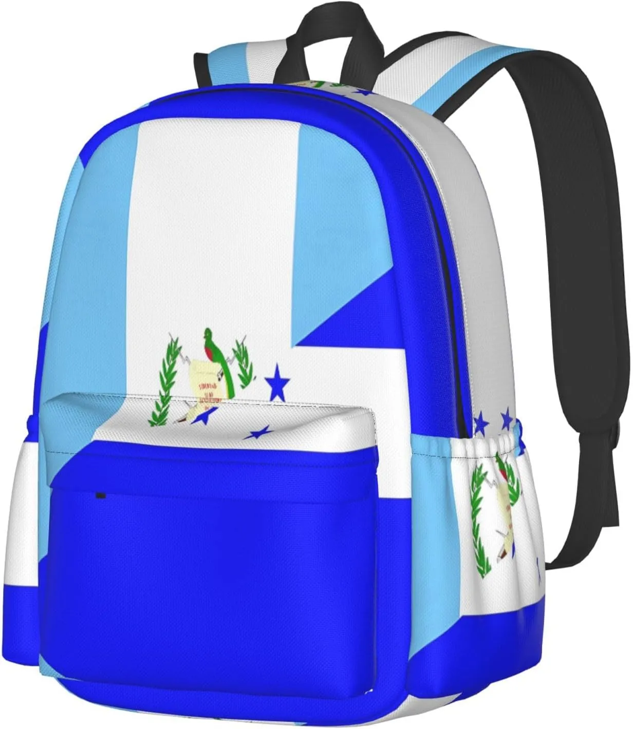 Guatemala Honduras Flag Large Travel Backpack Casual Backpacks Laptop Daypack Working Rucksack Lightweight Back Pack Sports Bag with Adjustable Shoulder Strap