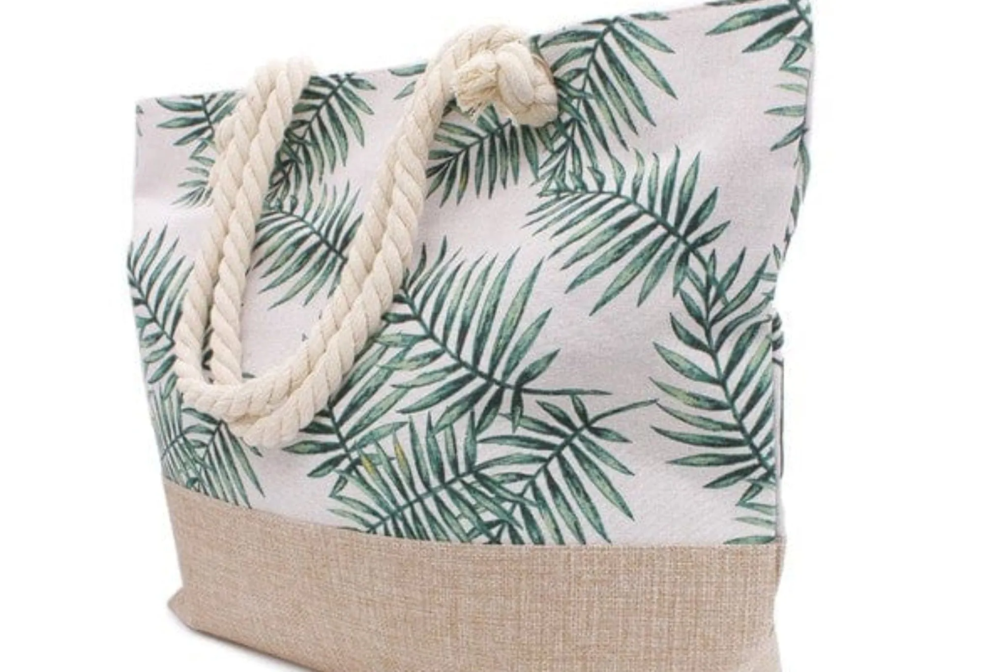 ❤️GYPSY FOX - Tropical Leaf Beach Tote Bag by Bella Chic