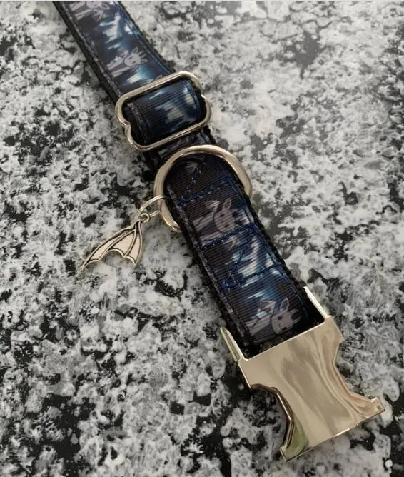 Halloween Spooky Dog or Cat Collar - Customized Martingale or Standard Dog or Cat Collar