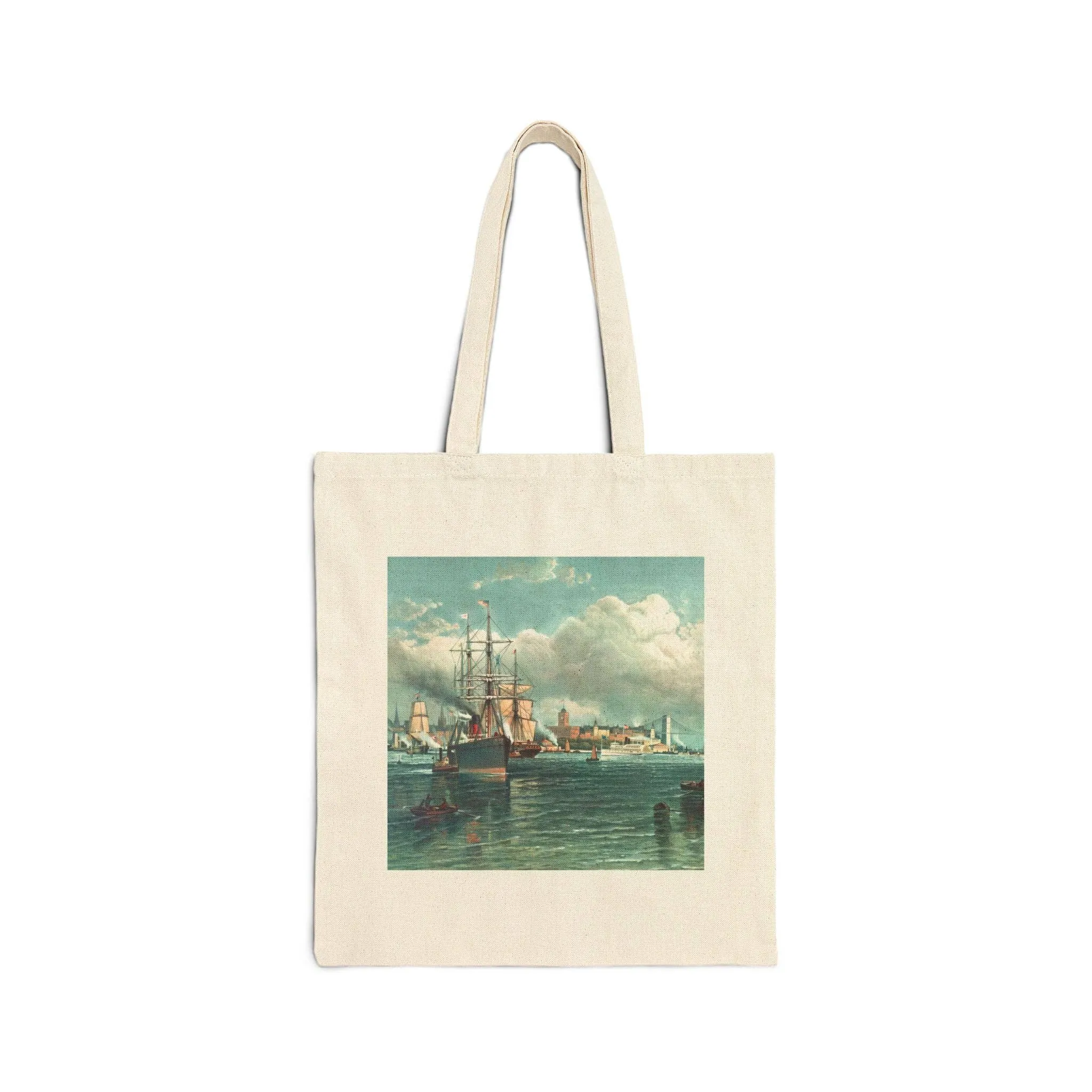 Harbor Brooklyn Canvas Vintage Wireless Popular product Ships Tote