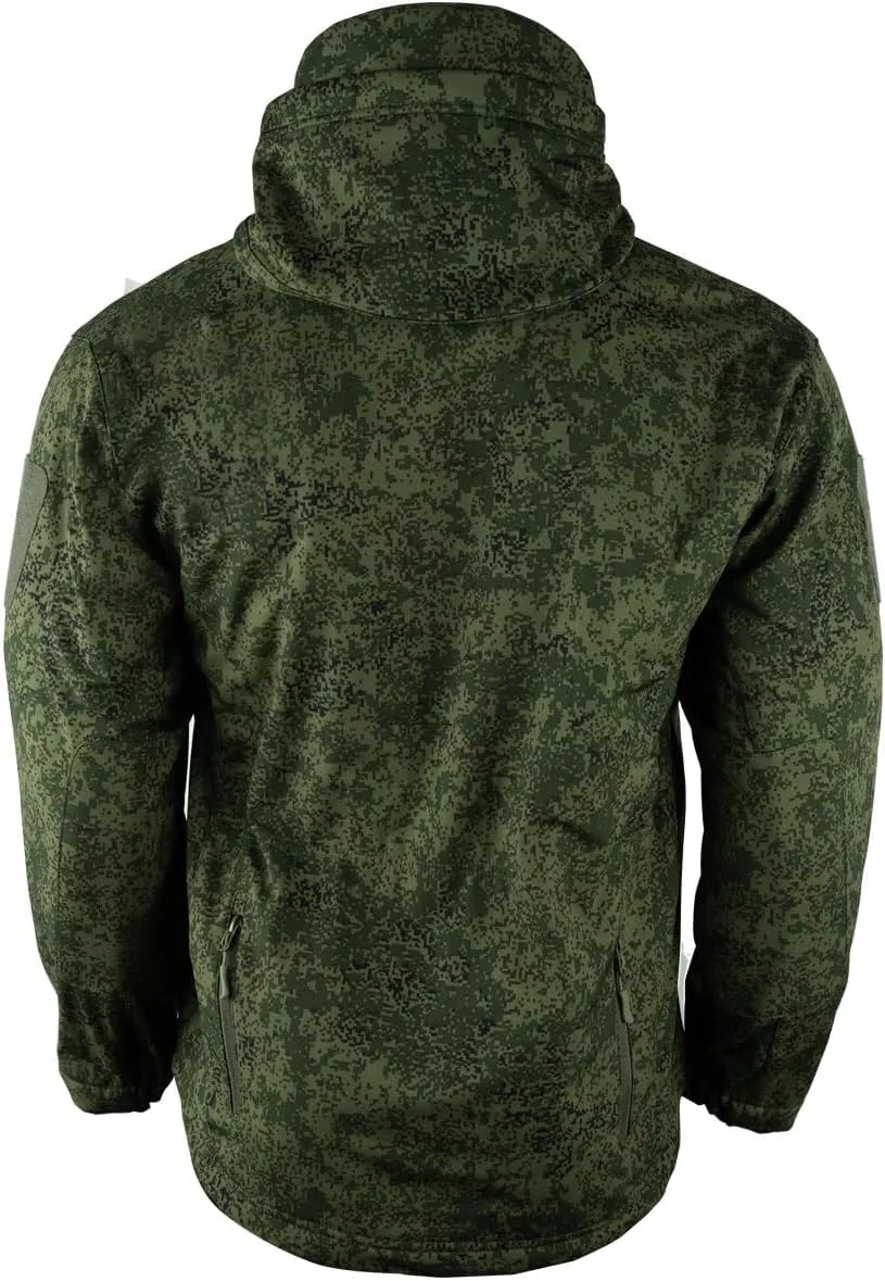 HARGLESMAN Men's Outdoor Waterproof Soft Shell Hooded Fleece Military Functional Jacket