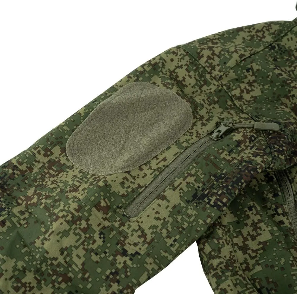 HARGLESMAN Men's Outdoor Waterproof Soft Shell Hooded Fleece Military Functional Jacket