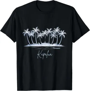 Hawaii Beach Kapalua Family Vacation Palm Tree T-Shirt