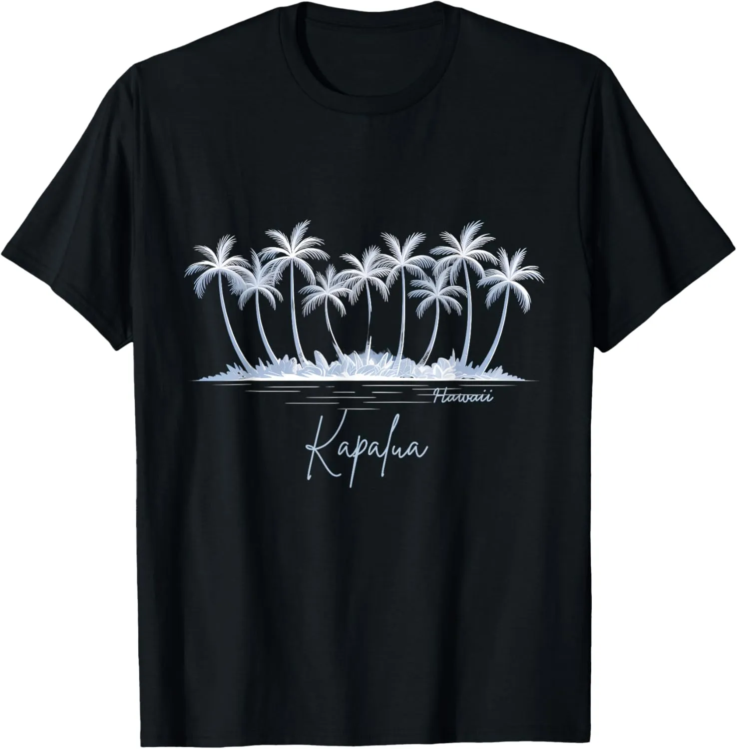 Hawaii Beach Kapalua Family Vacation Palm Tree T-Shirt