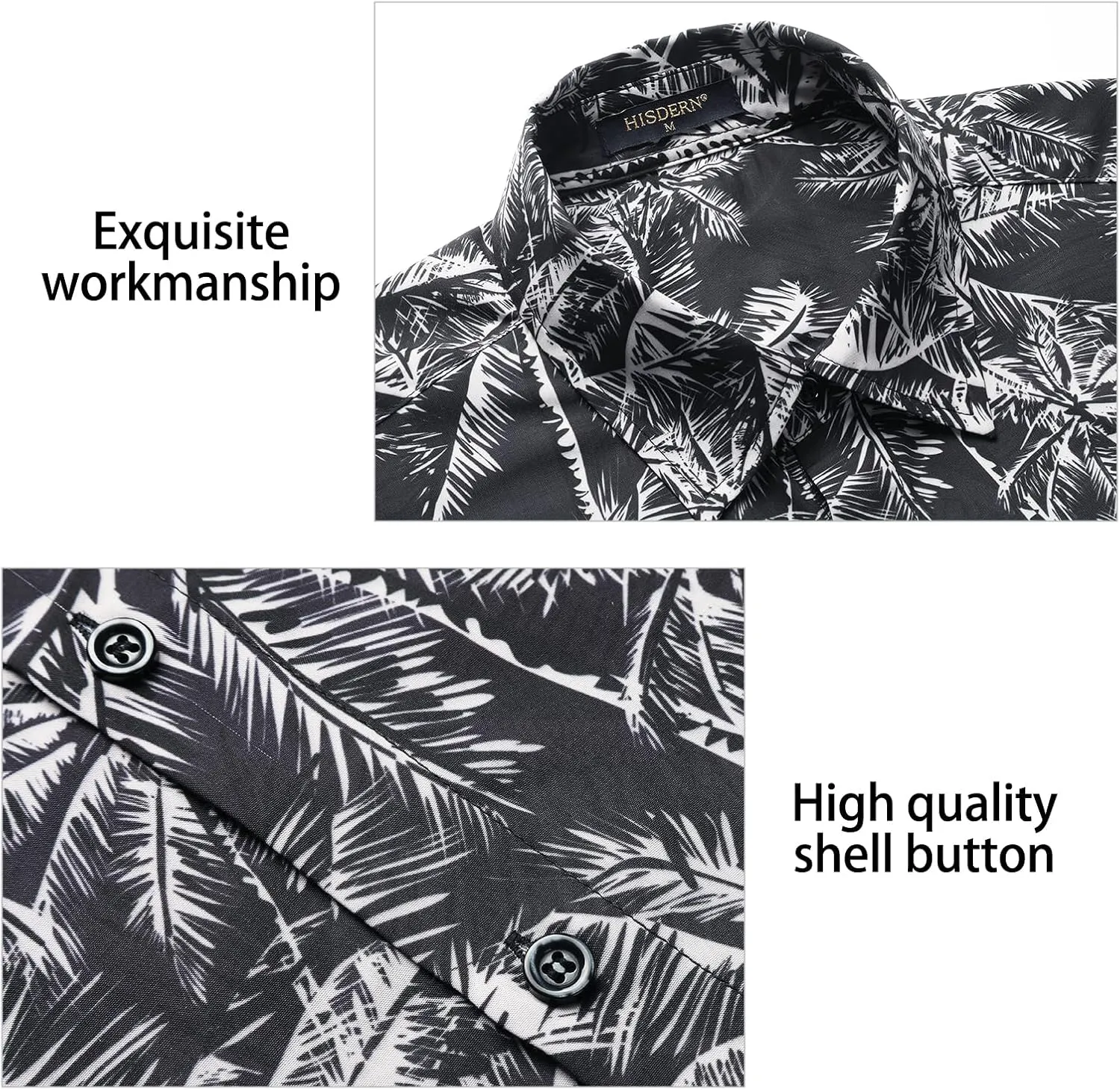 Hawaiian Shirt for Men Short Sleeve Button Down Shirt Men Casual Summer Tropical Beach Aloha Shirts for Men Hawaii Party