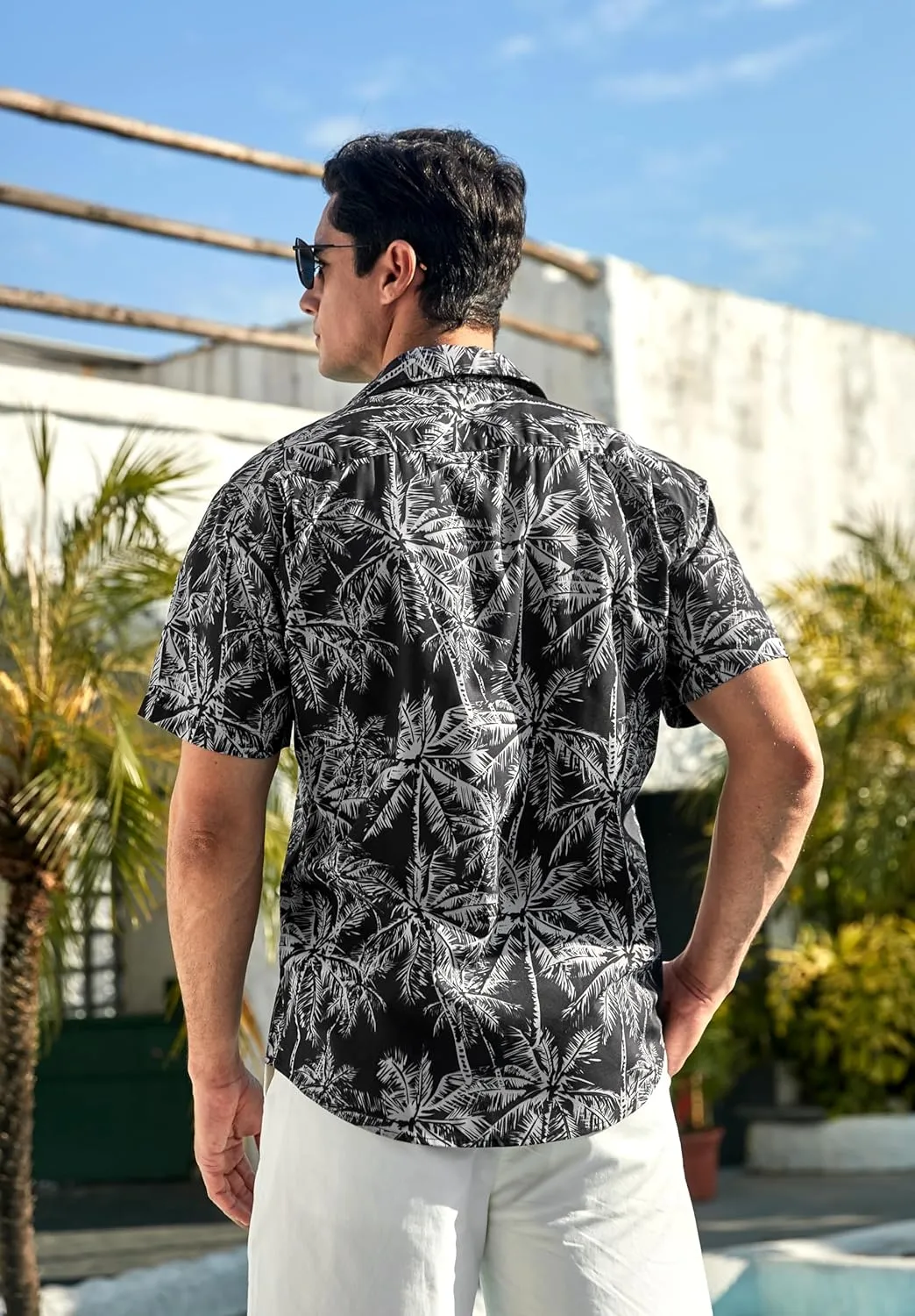 Hawaiian Shirt for Men Short Sleeve Button Down Shirt Men Casual Summer Tropical Beach Aloha Shirts for Men Hawaii Party