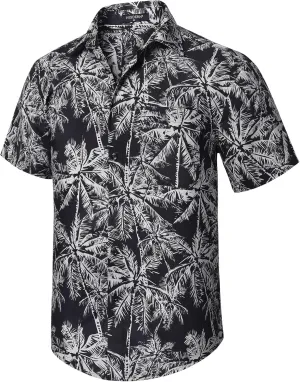 Hawaiian Shirt for Men Short Sleeve Button Down Shirt Men Casual Summer Tropical Beach Aloha Shirts for Men Hawaii Party