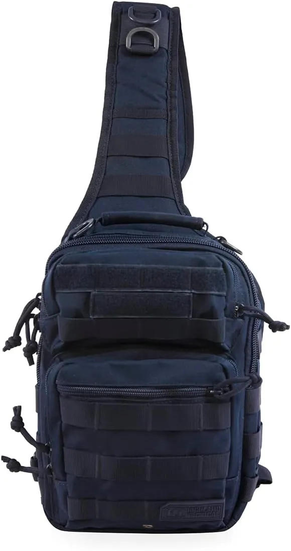 Highland Tactical Tactical Sling Backpack, Dark Navy, One_Size