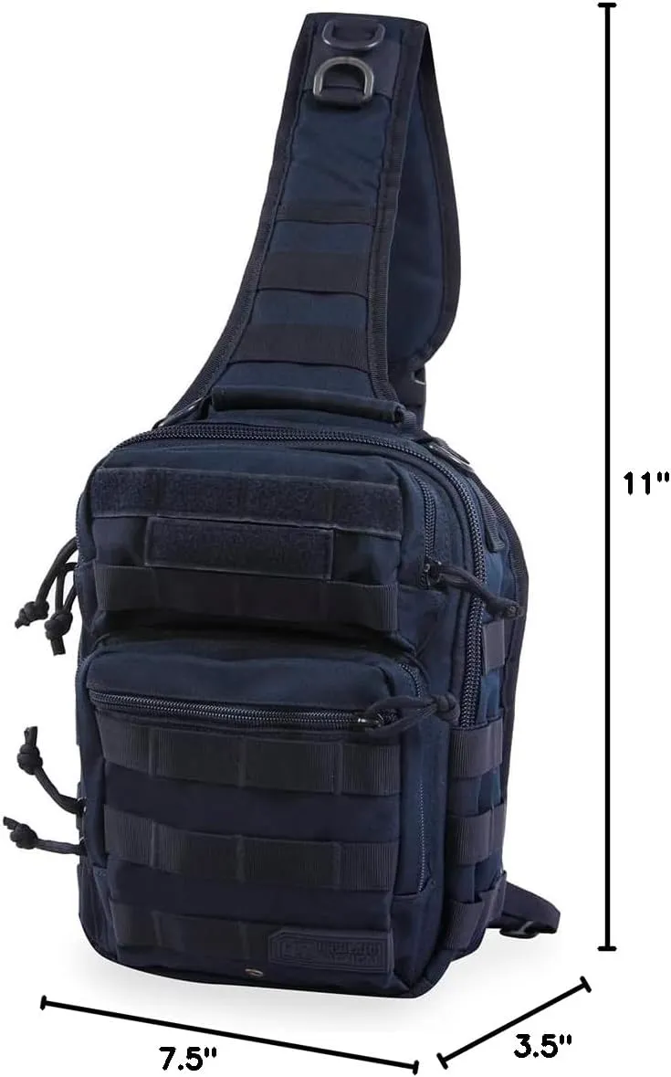 Highland Tactical Tactical Sling Backpack, Dark Navy, One_Size