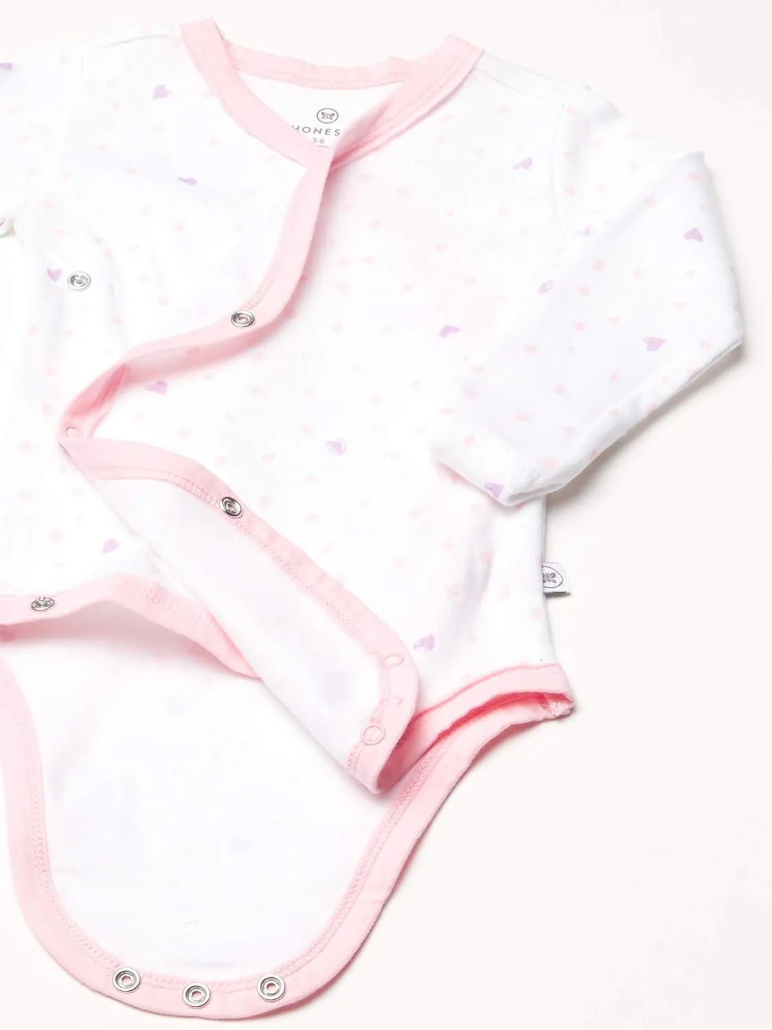 HonestBaby Baby Long Sleeve Side-Snap Organic Cotton Kimono Bodysuits (3 Pack)