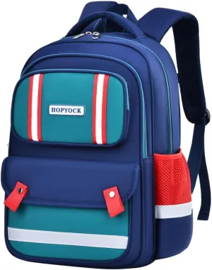 HOPYOCK-School Bags for Boys Girls Kids,Multi-Pocket Unisex Children Backpacks with Night Reflection Primary School Backpack