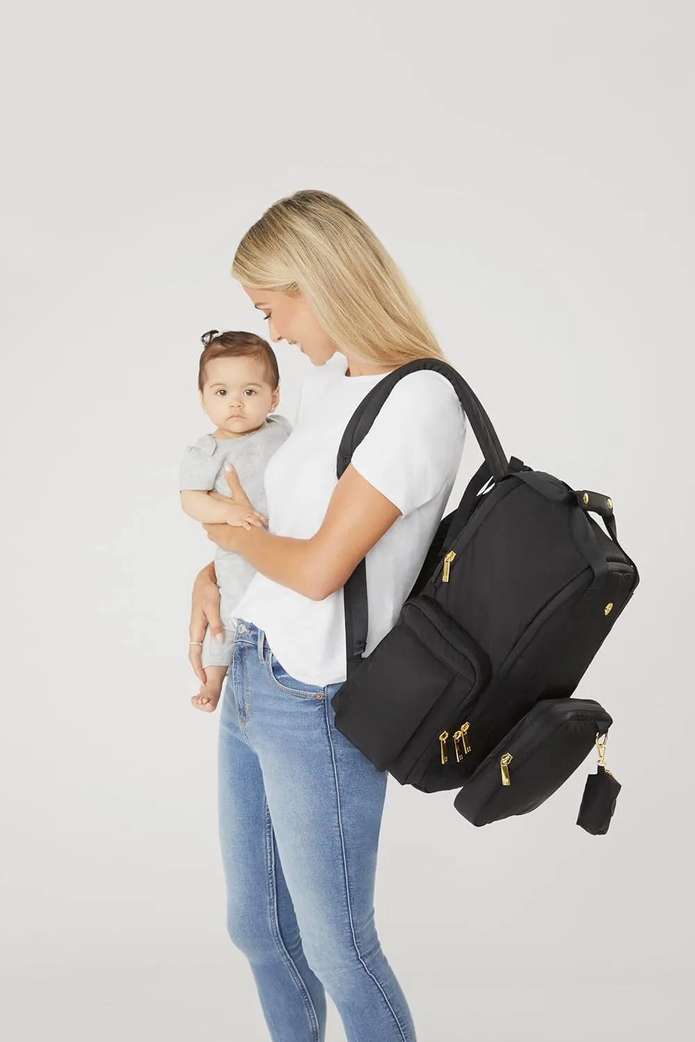 Huggies Sunshine Pack Diaper Backpack, Cognac Leather, One Size