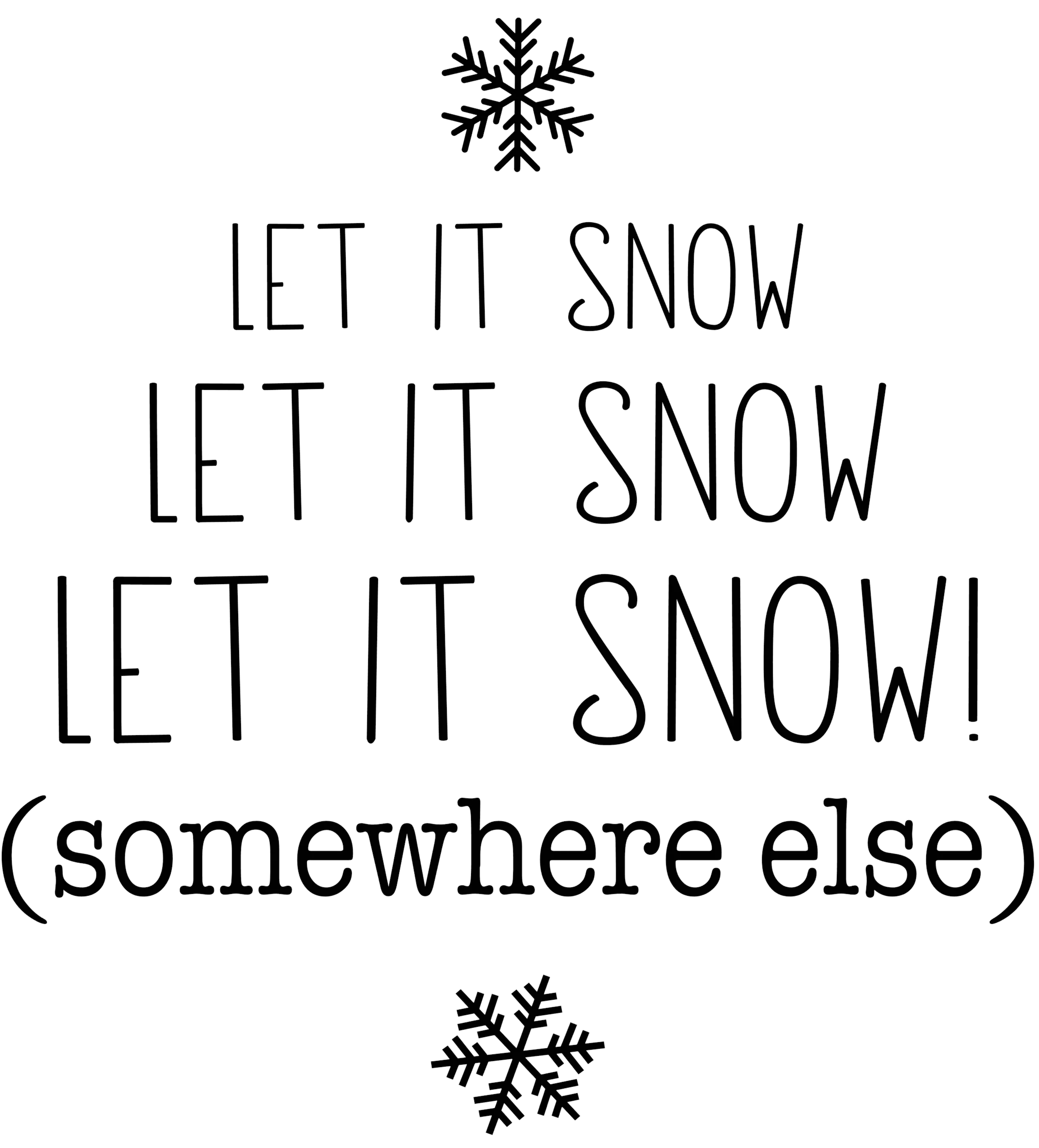 Humorous Winter Laser Engraved Sleeves
