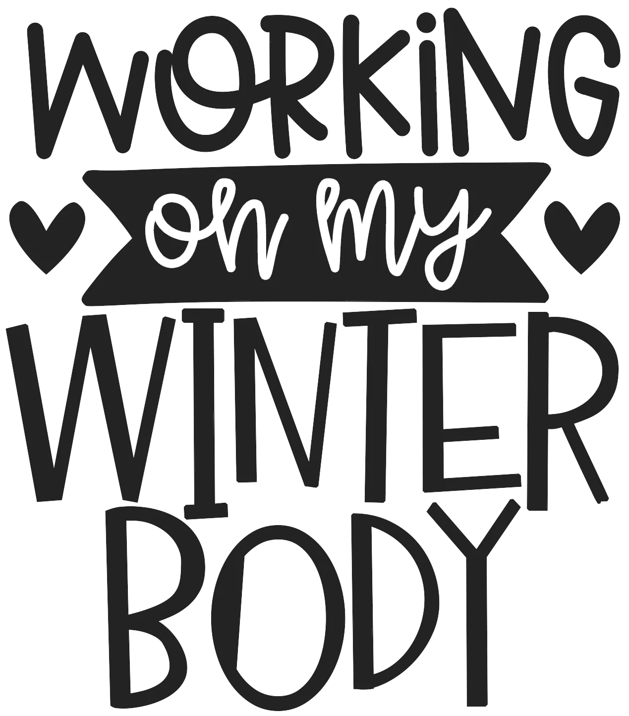 Humorous Winter Laser Engraved Sleeves