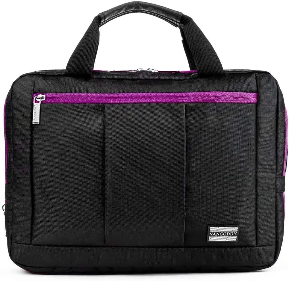 Hybrid Shoulder Bag for Dell Latitude 7200, Latitude 7285, Latitude 5290, Inspiron 11 3000, Latitude 12, Laptops and Tablets up to 11.5 inches (Purple) Package Includes Universal Tablet Stand