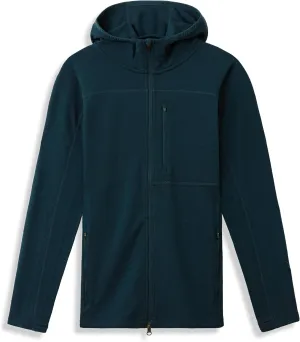 IBEX Merino Wool Men's Shak Hoodoo Hoodie | Full-Zip Mid Layer Jacket with Scuba Hood, Thumbholes & Pockets