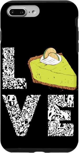 iPhone 7 Plus/8 Plus Lemon Pie Dessert Love Leopard Lemon Key Lime Pie Tart Case