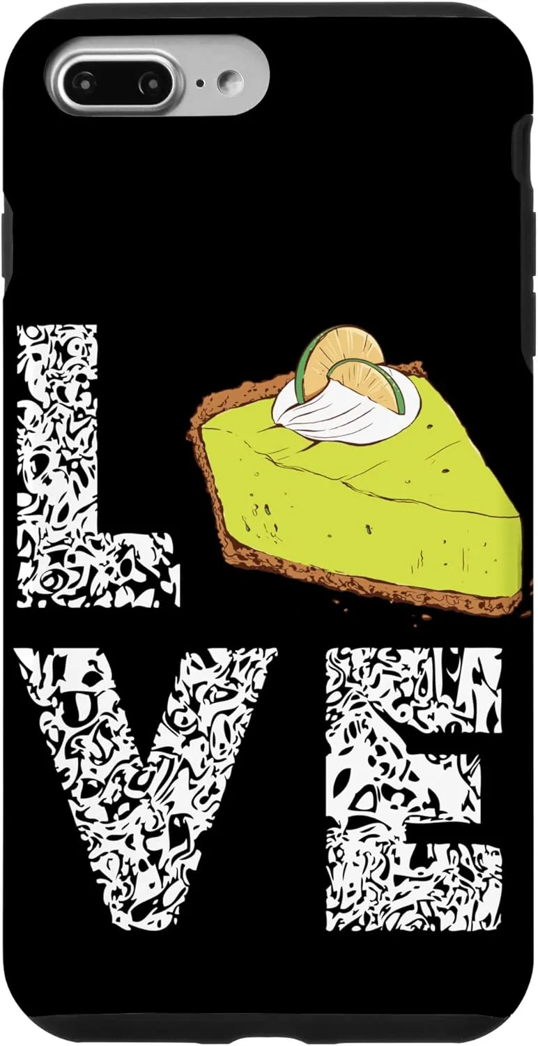 iPhone 7 Plus/8 Plus Lemon Pie Dessert Love Leopard Lemon Key Lime Pie Tart Case