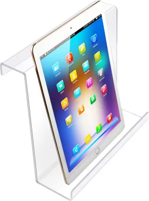 Jetec Treadmill Book Holder, Clear Acrylic Reading Rack for Treadmill Tablet Rack Universal Holder, for Tablet Magazines Books for Gym Exercising (9 x 8 x 2.5 Inches)