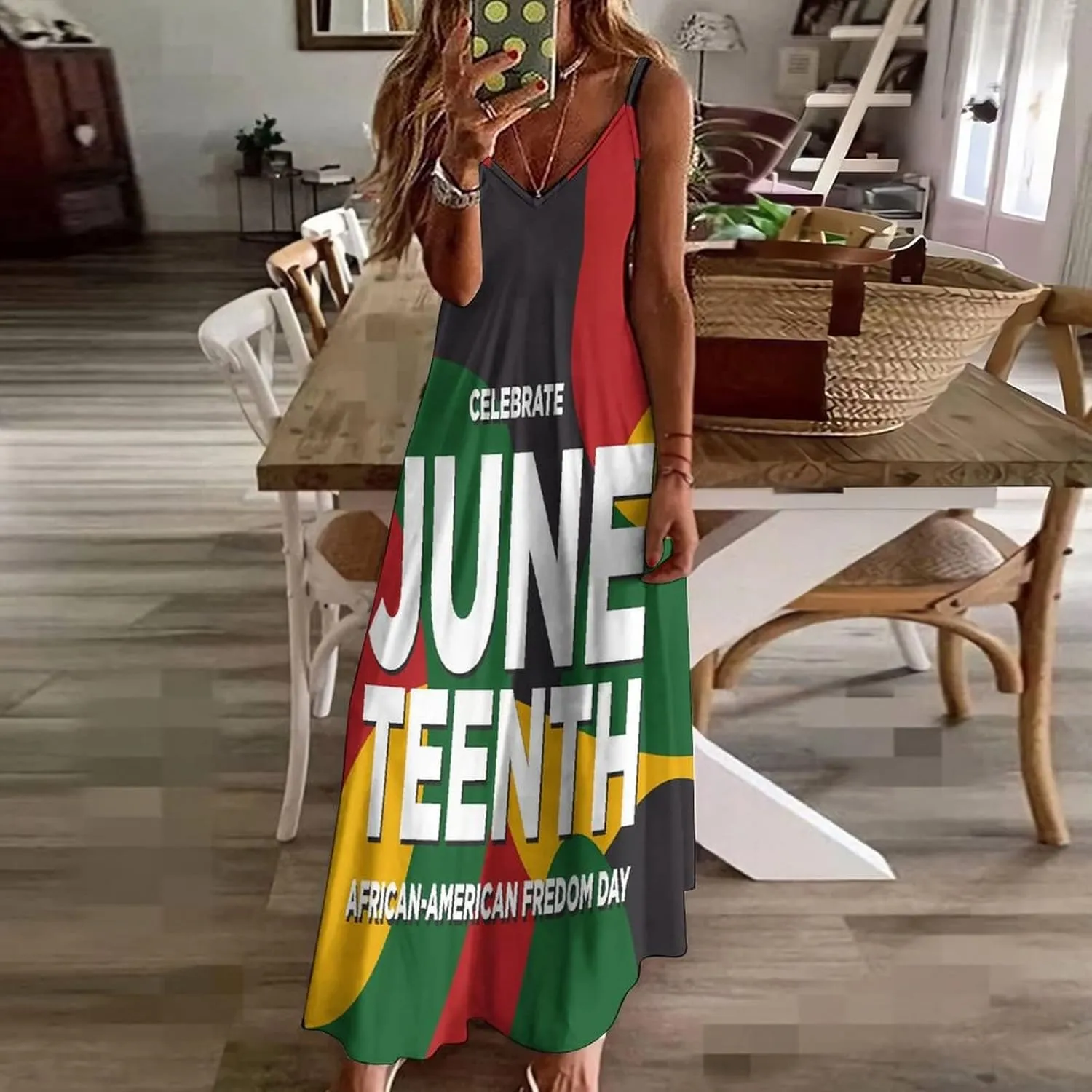 Juneteenth Since 1865 Celebrate Freedom Afican Summer Dresses Maxi Dress Sundress Beach Dresses for Women