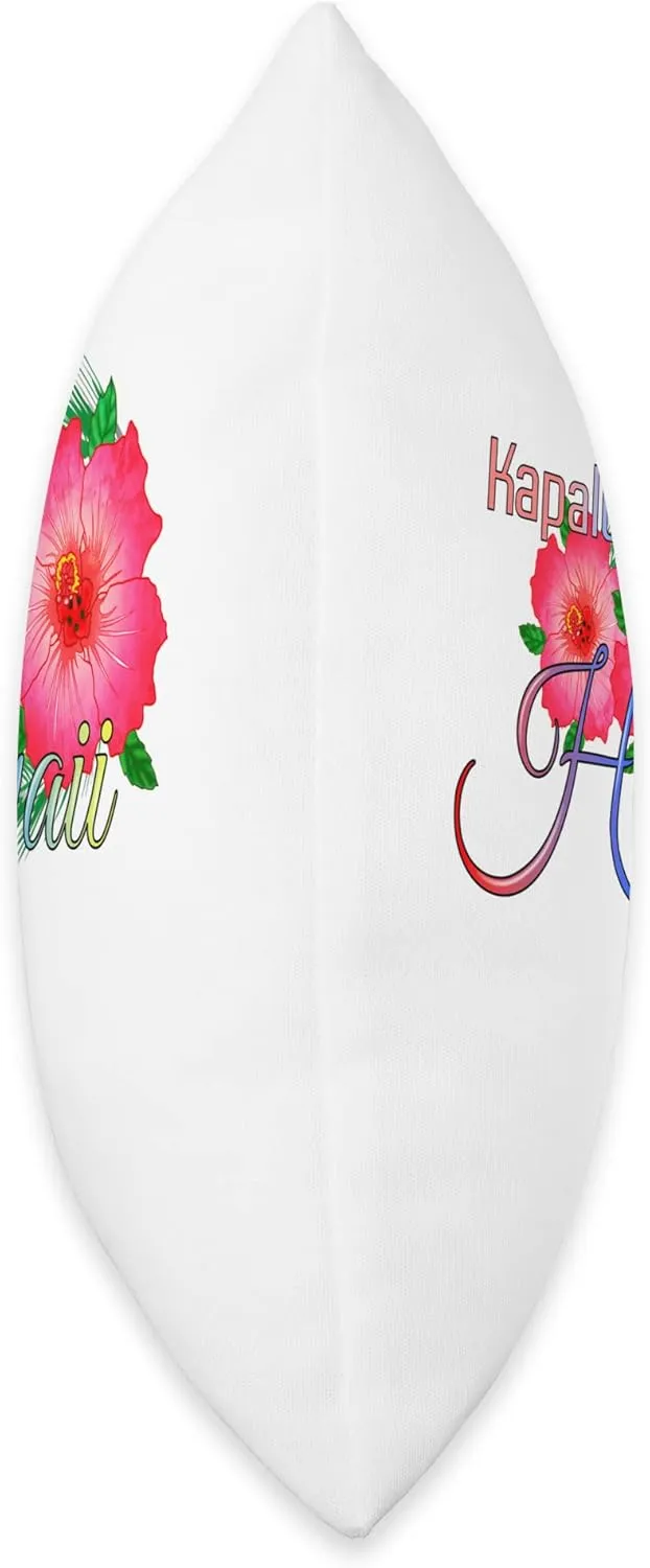 Kapalua Bay Hawaii Tropical Flowers Family Vacation Throw Pillow