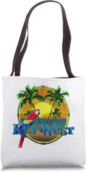 Key West Tropical Island Vacation Beach Tote Bag
