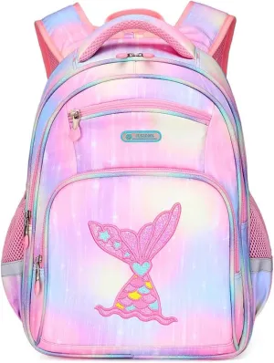 Kids Backpack for Girls Preschool Elementary Kindergarten School Bag 15.6″ Multifunctional Cute Large Capacity