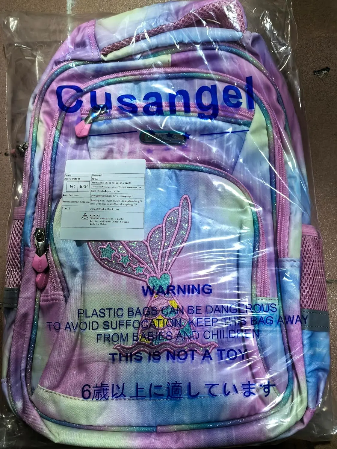 Kids Backpack for Girls Preschool Elementary Kindergarten School Bag 15.6″ Multifunctional Cute Large Capacity