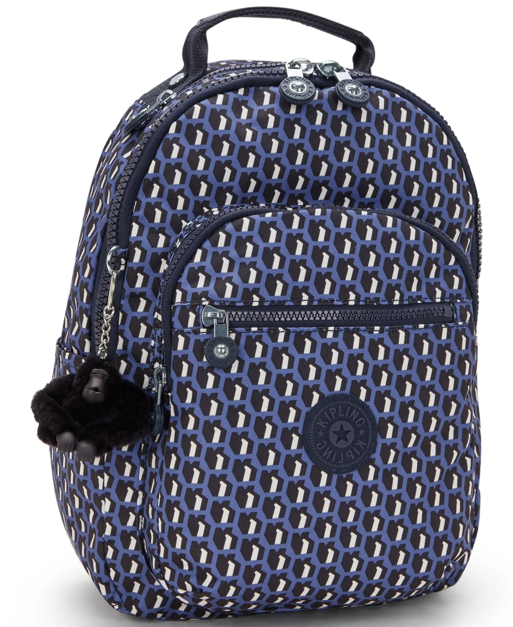 Kipling Seoul S 3D K Blue Small Backpack with Laptop Protection I5611-4JS