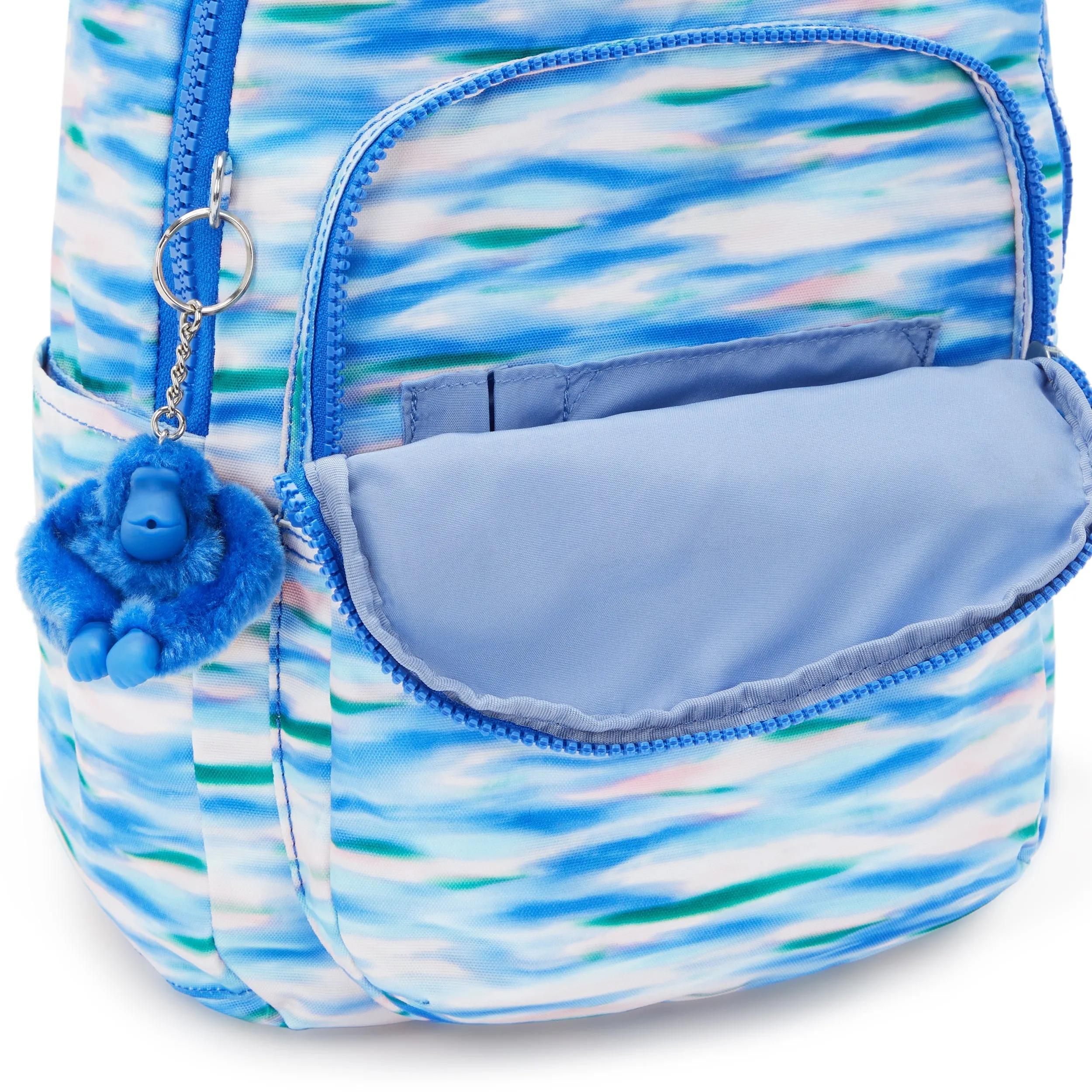 KIPLING-Seoul S-Small Backpack (With Laptop Protection)-Diluted Blue-I5611-TX9