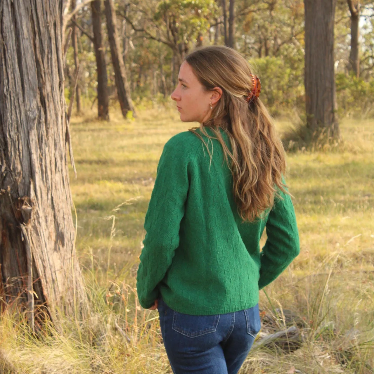 Koda Raglan Cardigan - Green