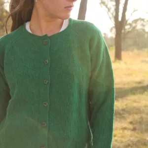 Koda Raglan Cardigan - Green
