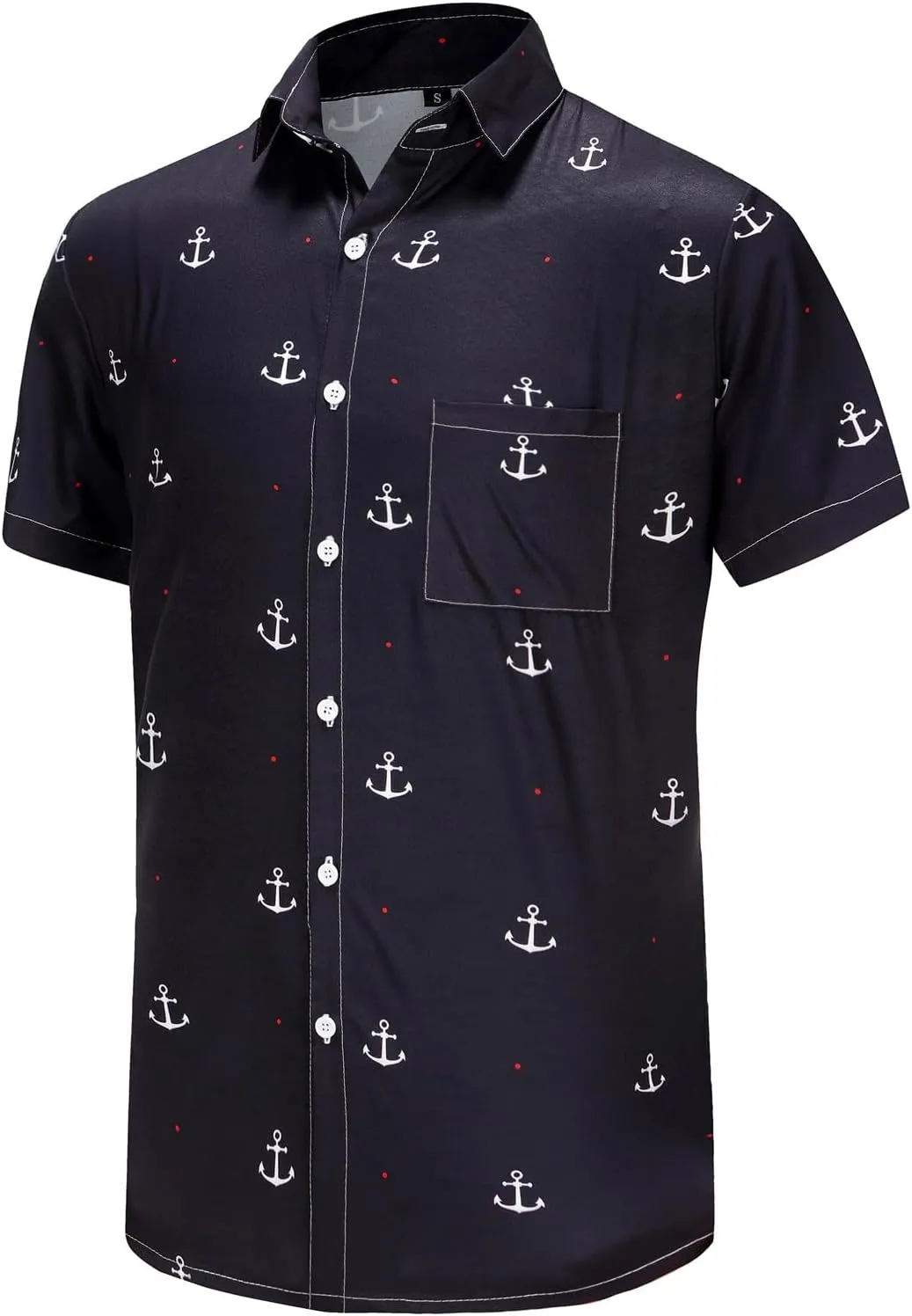 KYKU Funky Hawaiian Shirt for Men Palm Beach Shirts Tropical Vacation Clothes