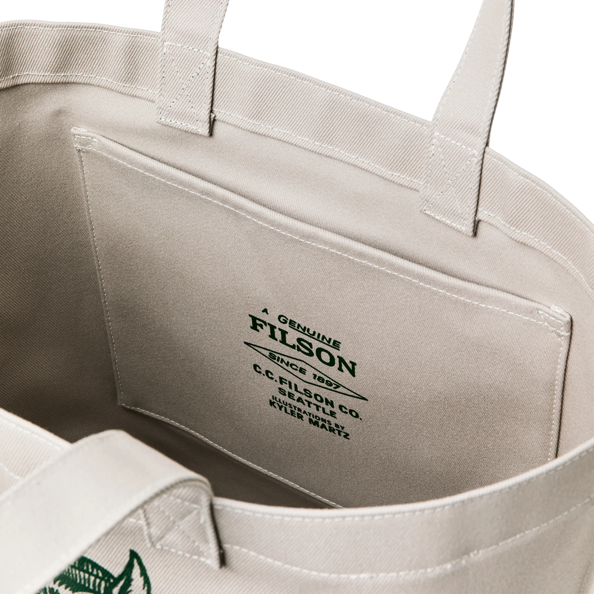 Kyler Martz Graphic Utility Tote - Twine / Wolf