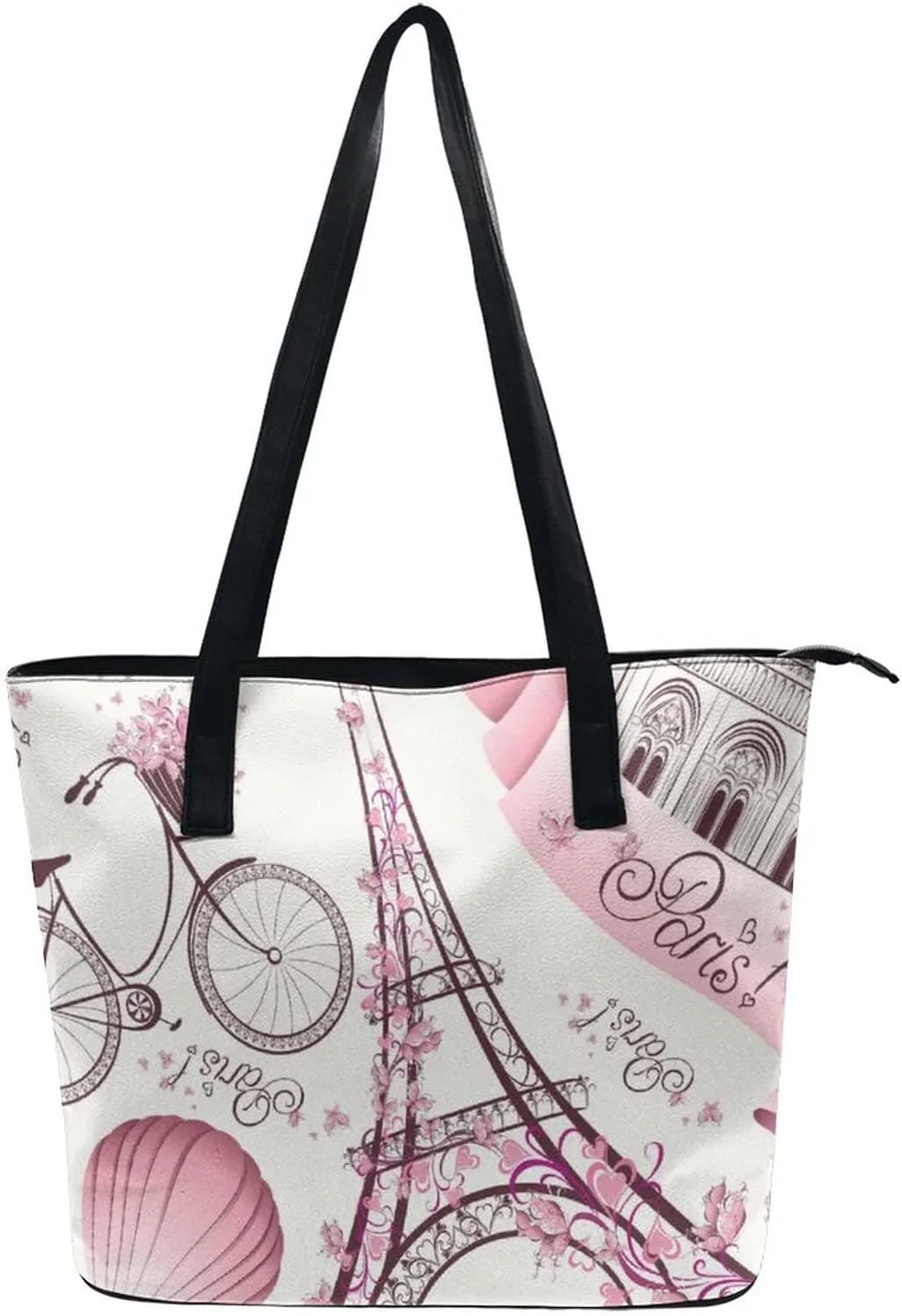 Large Tote Bag Fashion Portable Handbags With Zipper For Women And Men